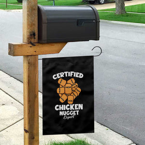 Funny Food Lover Gift Garden Flag Certified Chicken Nugget Expert TS12 Print Your Wear