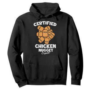Funny Food Lover Gift Hoodie Certified Chicken Nugget Expert TS12 Black Print Your Wear