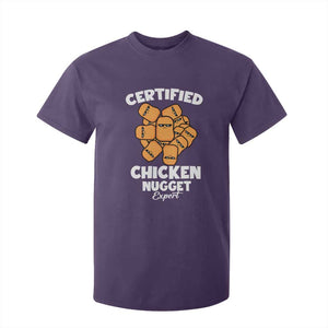 Funny Food Lover Gift T Shirt For Kid Certified Chicken Nugget Expert TS12 Purple Print Your Wear