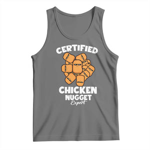 Funny Food Lover Gift Tank Top Certified Chicken Nugget Expert TS12 Black Heather Print Your Wear