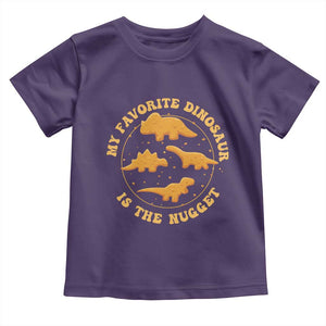 My Favorite Dinosaur Is The Nugget Toddler T Shirt Funny Food Lover Gift TS12 Purple Print Your Wear
