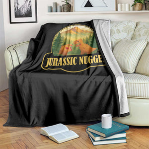 Jurassic Nugget World Dino Throw Blanket Nugget Lover Gift TS12 Print Your Wear