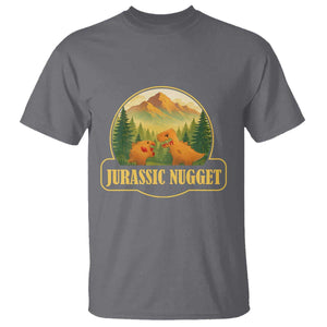 Jurassic Nugget World Dino T Shirt Nugget Lover Gift TS12 Charcoal Print Your Wear