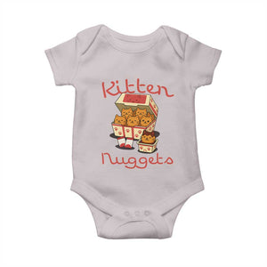 Kitten Nuggets Baby Onesie Funny Cat Lover Gift TS12 Ice Gray Print Your Wear