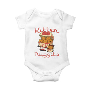 Kitten Nuggets Baby Onesie Funny Cat Lover Gift TS12 White Print Your Wear