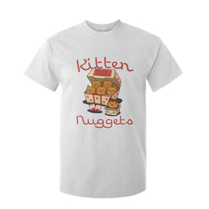 Kitten Nuggets T Shirt For Kid Funny Cat Lover Gift TS12 White Print Your Wear
