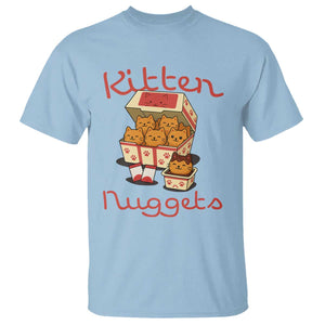 Kitten Nuggets T Shirt Funny Cat Lover Gift TS12 Light Blue Print Your Wear