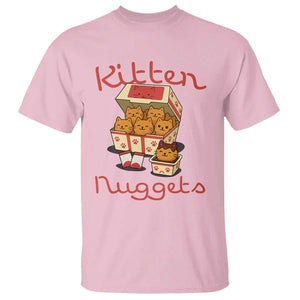 Kitten Nuggets T Shirt Funny Cat Lover Gift TS12 Light Pink Print Your Wear