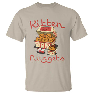 Kitten Nuggets T Shirt Funny Cat Lover Gift TS12 Sand Print Your Wear