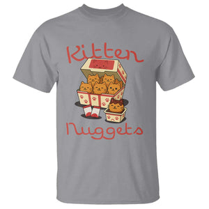 Kitten Nuggets T Shirt Funny Cat Lover Gift TS12 Sport Gray Print Your Wear