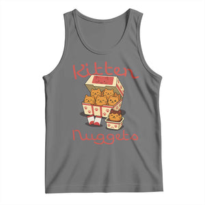 Kitten Nuggets Tank Top Funny Cat Lover Gift TS12 Black Heather Print Your Wear