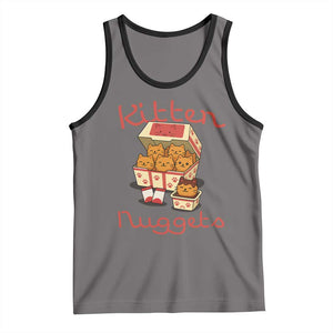 Kitten Nuggets Tank Top Funny Cat Lover Gift TS12 Deep Heather Black Print Your Wear