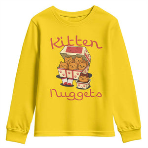 Kitten Nuggets Youth Sweatshirt Funny Cat Lover Gift TS12 Daisy Print Your Wear