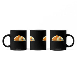 Dino Nuggets Chasing Cat Coffee Mug Funny Nugget Lover Gift TS12 Print Your Wear