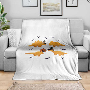 Halloween Dinosaur Nugget Throw Blanket Funny Spooky Food Gift TS12 Print Your Wear