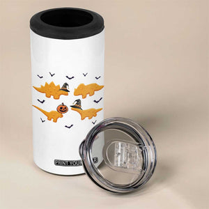 Halloween Dinosaur Nugget 4 in 1 Can Cooler Tumbler Funny Spooky Food Gift TS12 Print Your Wear