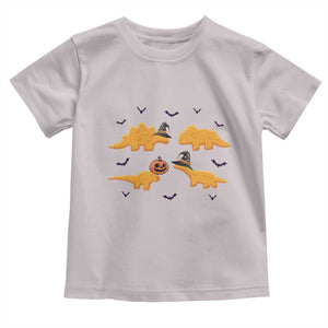Halloween Dinosaur Nugget Toddler T Shirt Funny Spooky Food Gift TS12 Ice Gray Print Your Wear