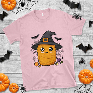 Halloween Nugget With Witch Hat T Shirt Funny Food Gift TS12 Light Pink Print Your Wear