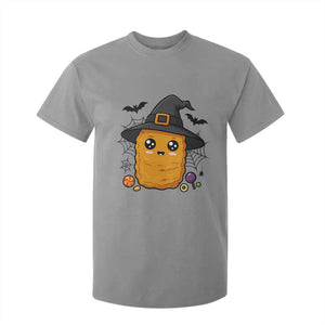 Halloween Nugget With Witch Hat T Shirt For Kid Funny Food Gift TS12 Sport Gray Print Your Wear