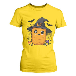 Halloween Nugget With Witch Hat T Shirt For Women Funny Food Gift TS12 Daisy Print Your Wear