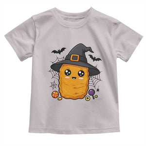 Halloween Nugget With Witch Hat Toddler T Shirt Funny Food Gift TS12 Ice Gray Print Your Wear