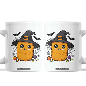 Halloween Nugget With Witch Hat Coffee Mug Funny Food Gift TS12 White Print Your Wear