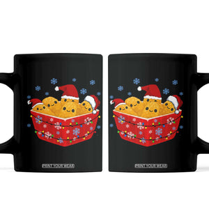 Christmas Chicken Nuggets Coffee Mug Funny Food Lover Gift TS12 Black Print Your Wear