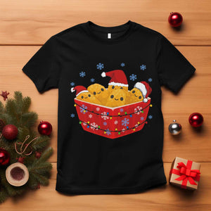 Christmas Chicken Nuggets T Shirt Funny Food Lover Gift TS12 Black Print Your Wear
