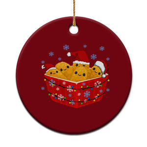 Xmas Chicken Nuggets Ceramic Ornament Funny Food Lover Gift TS12 1pc Red Print Your Wear