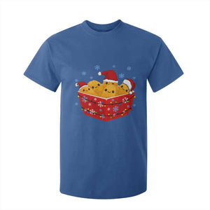 Christmas Chicken Nuggets T Shirt For Kid Funny Food Lover Gift TS12 Royal Blue Print Your Wear