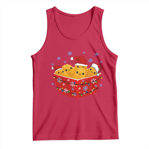 Christmas Chicken Nuggets Tank Top Funny Food Lover Gift TS12 Red Print Your Wear