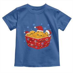 Christmas Chicken Nuggets Toddler T Shirt Funny Food Lover Gift TS12 Royal Blue Print Your Wear