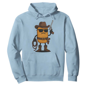 Cowboy Chicken Nugget Hoodie Funny Food Gift TS12 Light Blue Print Your Wear