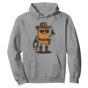 Cowboy Chicken Nugget Hoodie Funny Food Gift TS12 Sport Gray Print Your Wear