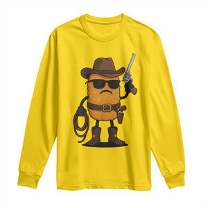 Cowboy Chicken Nugget Long Sleeve Shirt Funny Food Gift TS12 Daisy Print Your Wear