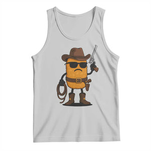Cowboy Chicken Nugget Tank Top Funny Food Gift TS12 Ash Print Your Wear