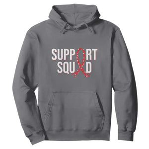 HIV AIDS Awareness Fighter Hoodie Support Squad Gift TS12 Charcoal Print Your Wear