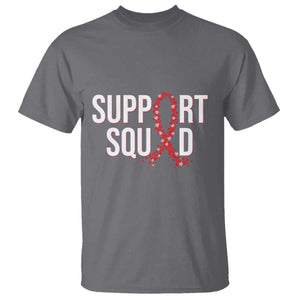 HIV AIDS Awareness Fighter T Shirt Support Squad Gift TS12 Charcoal Print Your Wear