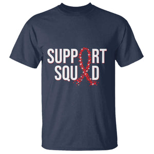 HIV AIDS Awareness Fighter T Shirt Support Squad Gift TS12 Navy Print Your Wear