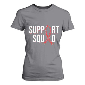 HIV AIDS Awareness Fighter T Shirt For Women Support Squad Gift TS12 Charcoal Print Your Wear