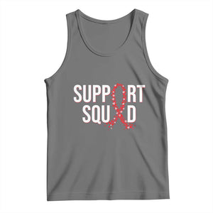 HIV AIDS Awareness Fighter Tank Top Support Squad Gift TS12 Black Heather Print Your Wear
