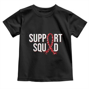 HIV AIDS Awareness Fighter Toddler T Shirt Support Squad Gift TS12 Black Print Your Wear