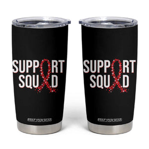 HIV AIDS Awareness Fighter Tumbler Cup Support Squad Gift TS12 Black Print Your Wear