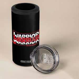 HIV Awareness Warrior 4 in 1 Can Cooler Tumbler Red Ribbon Fighter Gift TS12 Print Your Wear