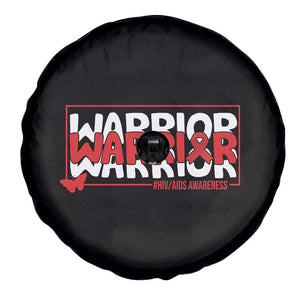 HIV Awareness Warrior Spare Tire Cover Red Ribbon Fighter Gift TS12 Print Your Wear