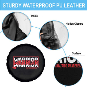 HIV Awareness Warrior Spare Tire Cover Red Ribbon Fighter Gift TS12 Print Your Wear
