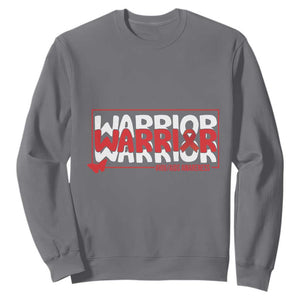 HIV Awareness Warrior Sweatshirt Red Ribbon Fighter Gift TS12 Charcoal Print Your Wear