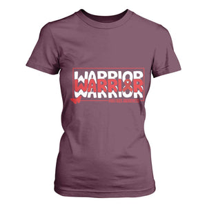 HIV Awareness Warrior T Shirt For Women Red Ribbon Fighter Gift TS12 Maroon Print Your Wear