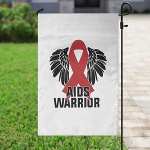 Aids Warrior Garden Flag Red Ribbon HIV Awareness Gift TS12 Print Your Wear