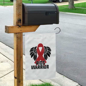 Aids Warrior Garden Flag Red Ribbon HIV Awareness Gift TS12 Print Your Wear